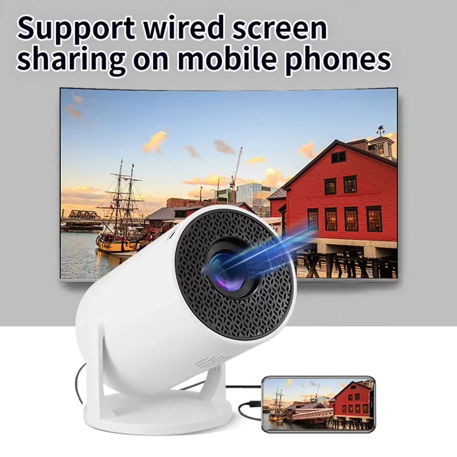 veqiro projector lifestyle setup